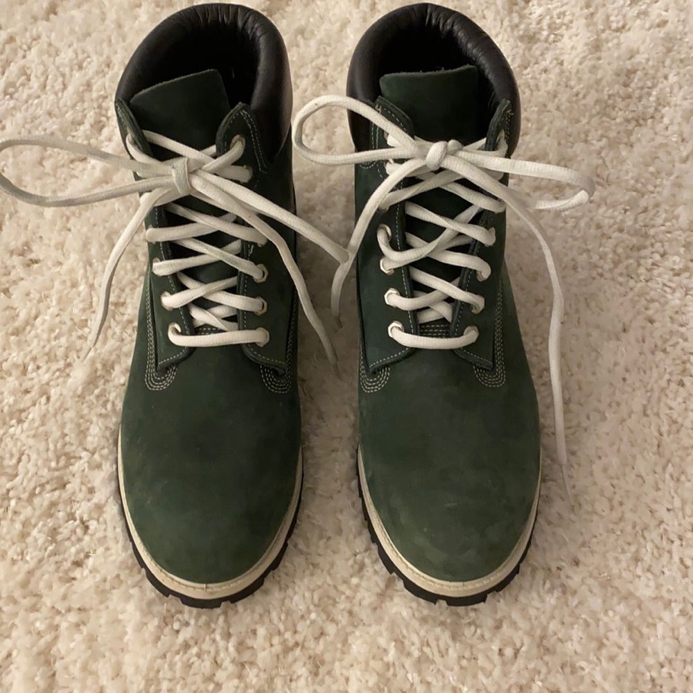 Timberland Green Suede Boots